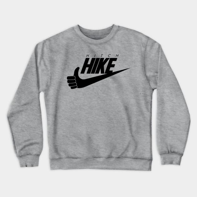 Hitch-Hike Logo Crewneck Sweatshirt by lallama